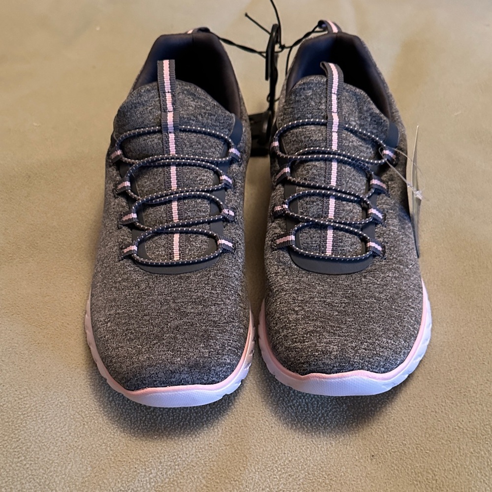 Athletic Works Women's Charcoal and Light Pink Sneakers